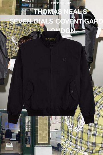 Fred Perry J2837 Miesten Takki Mustat | FI 1849MQZA